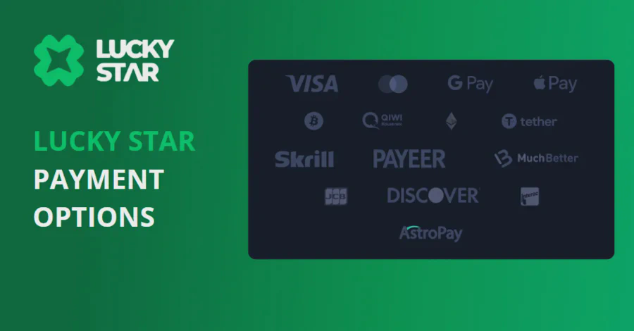 Payment Methods at LuckyStar Online Casino